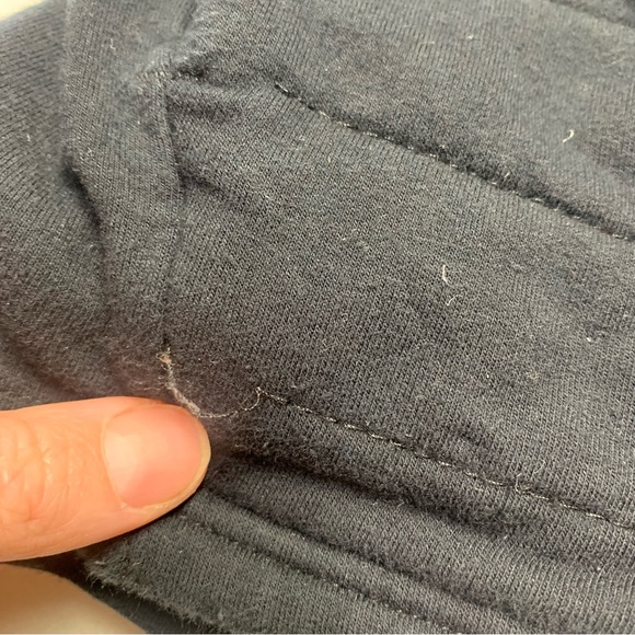 Zyia Quilted Front Black Hoodie Sweatshirt size XXXl 16-18 - Picture 10 of 10